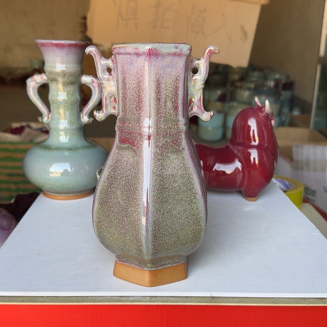 摆件陶郑家钧瓷摆件微瑕