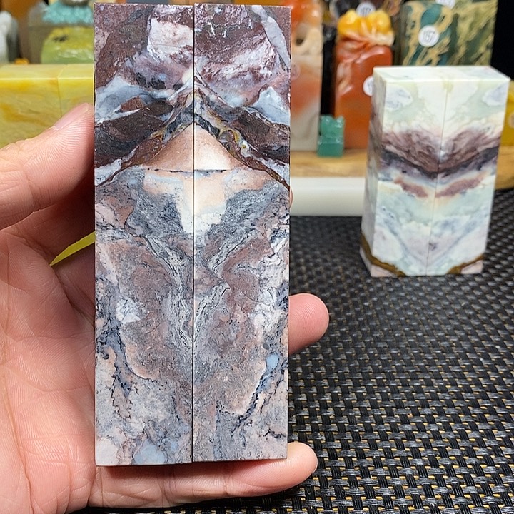 印石青田石五彩仙居