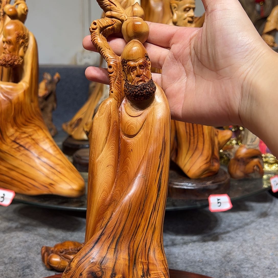 柏木崖柏木手把件摆件