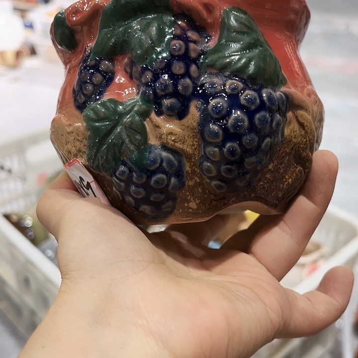 瓷片花盆多肉植物艺术品品