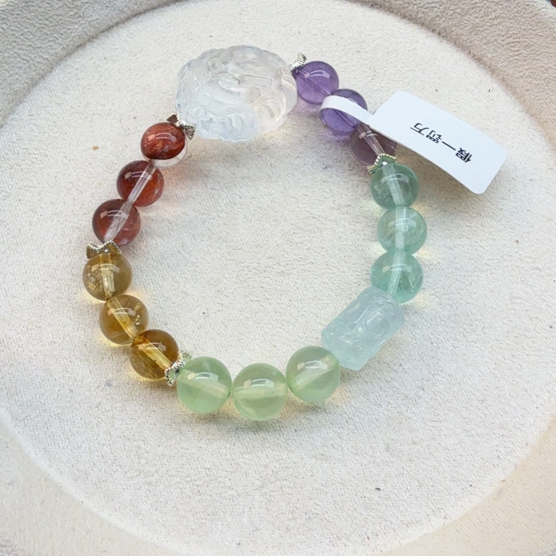 银S925镶嵌珠宝半成品紫晶