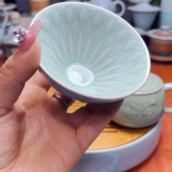 【闪购商品】汝州单壶单杯天青