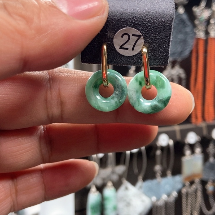 【闪购商品】翡翠耳饰未镶嵌耳饰