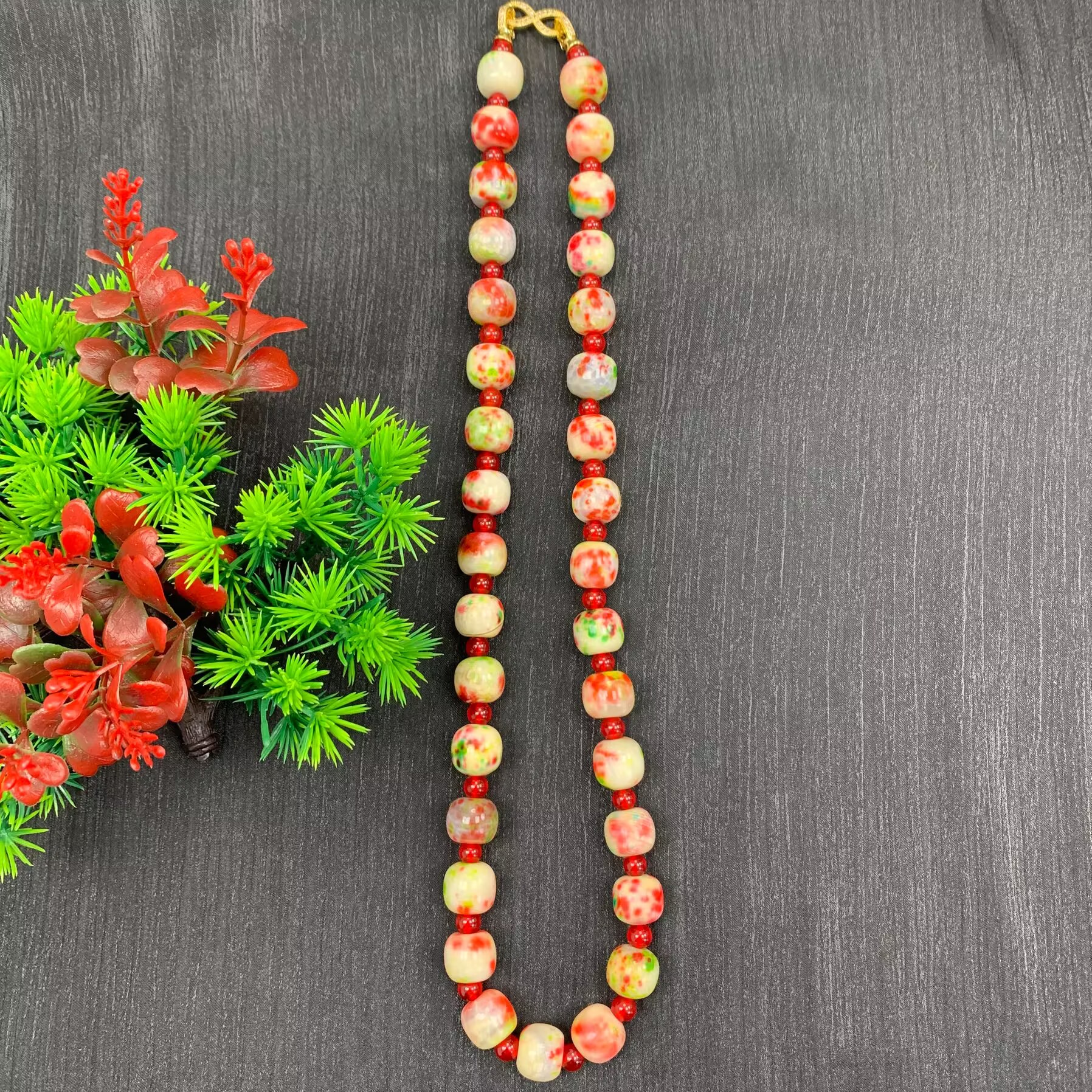 【福小满】TC14072福小满西藏药王热卡项链(多样性发其一）