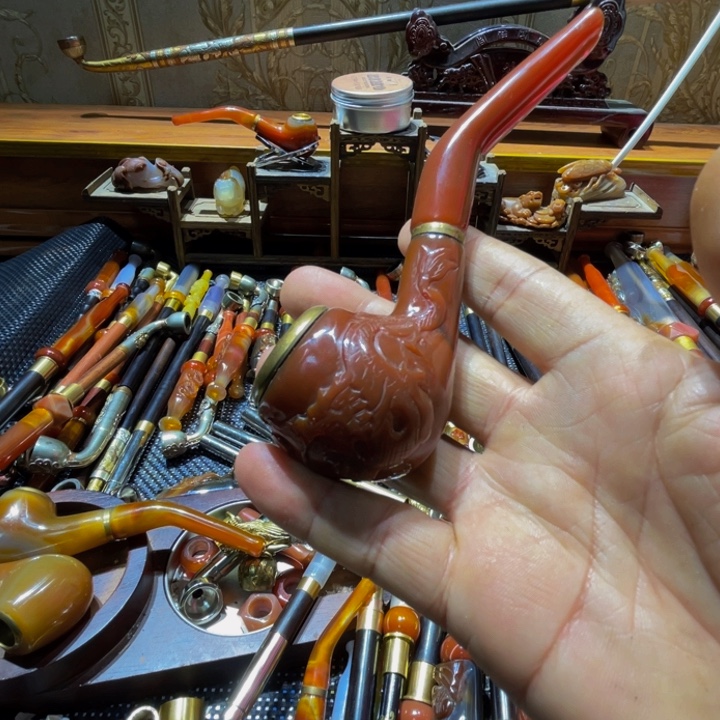金***涛传统工艺手工制作烟斗把玩件
