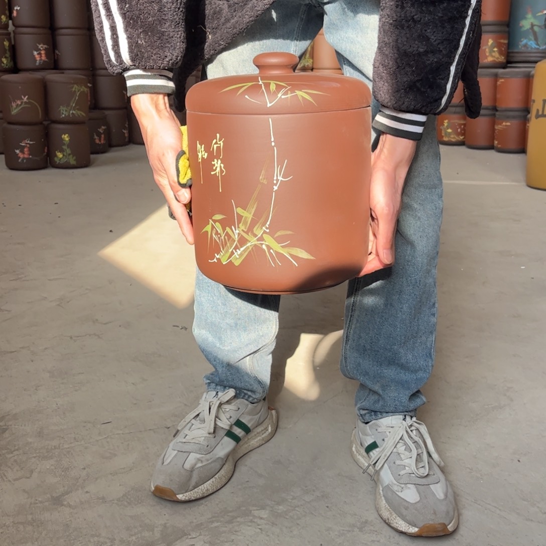 紫砂茶叶罐8 饼茶叶罐