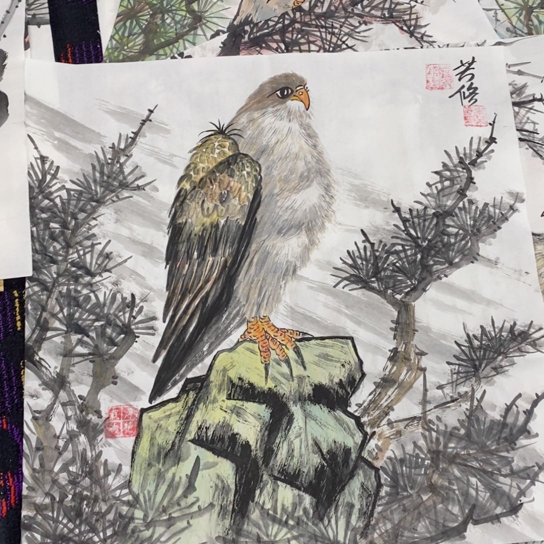 国画振武斗方50/50花鸟曈
