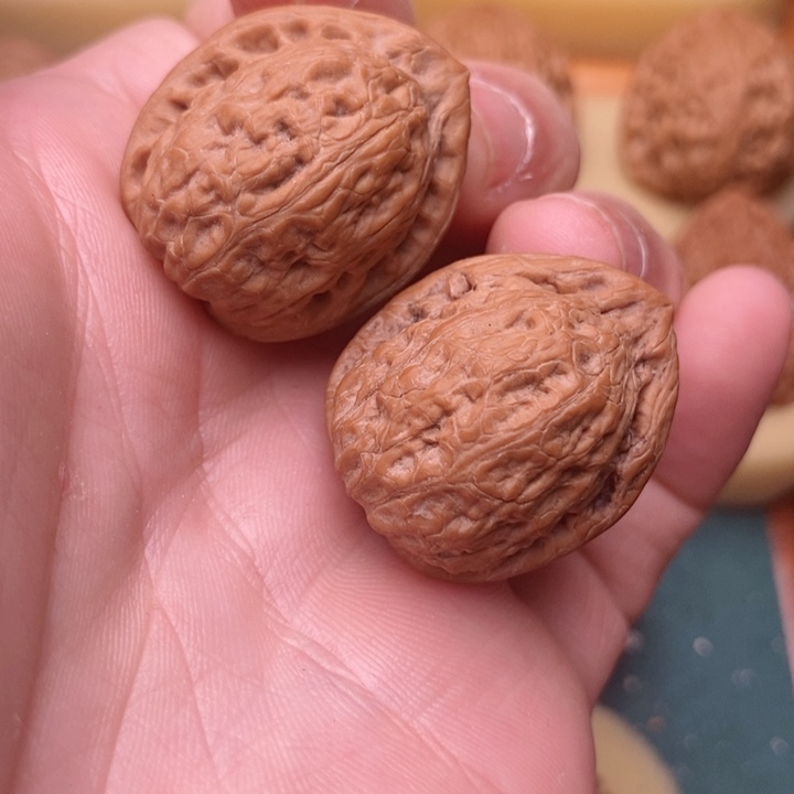 快***乐把件文玩核桃27全品野生天眼