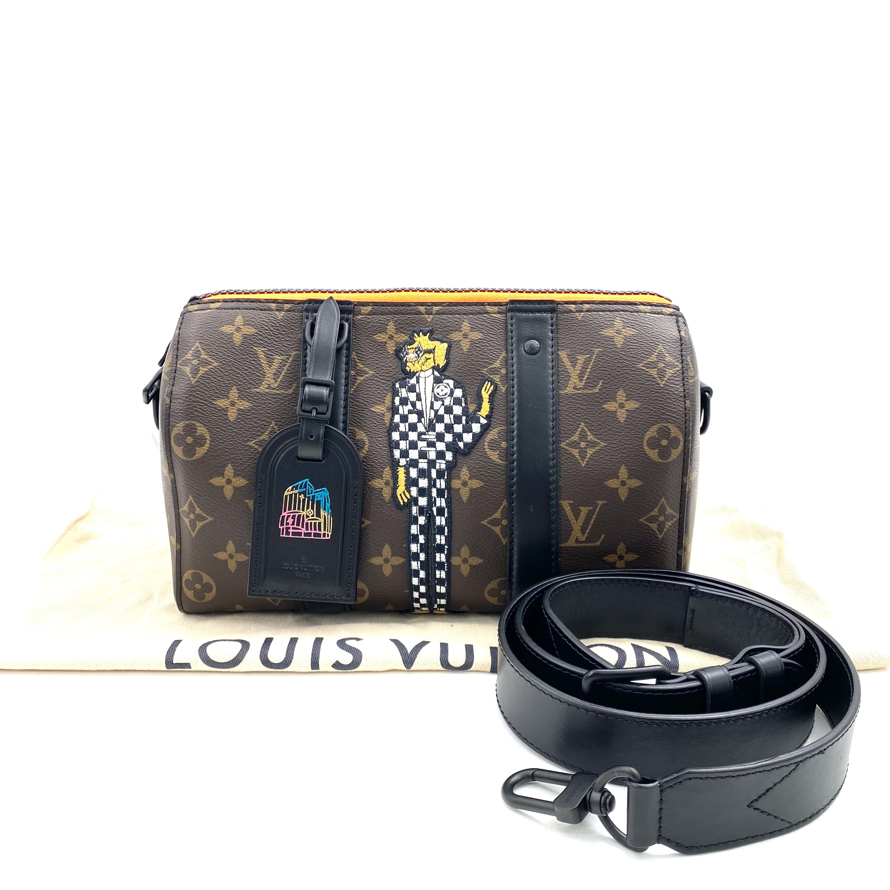 99新 LouisVuitton/路易威登 限量狼人citykeepall斜挎包 27/17 