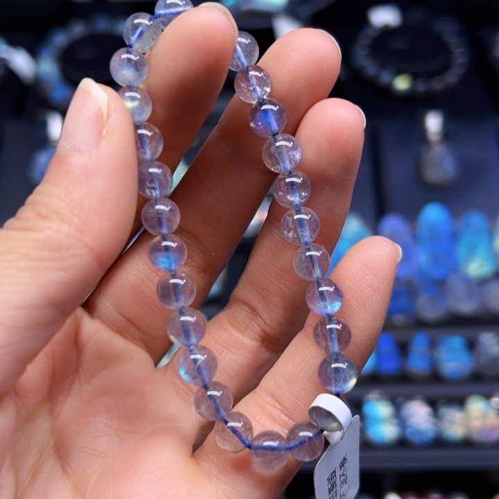 拉长石手串未镶嵌7左右