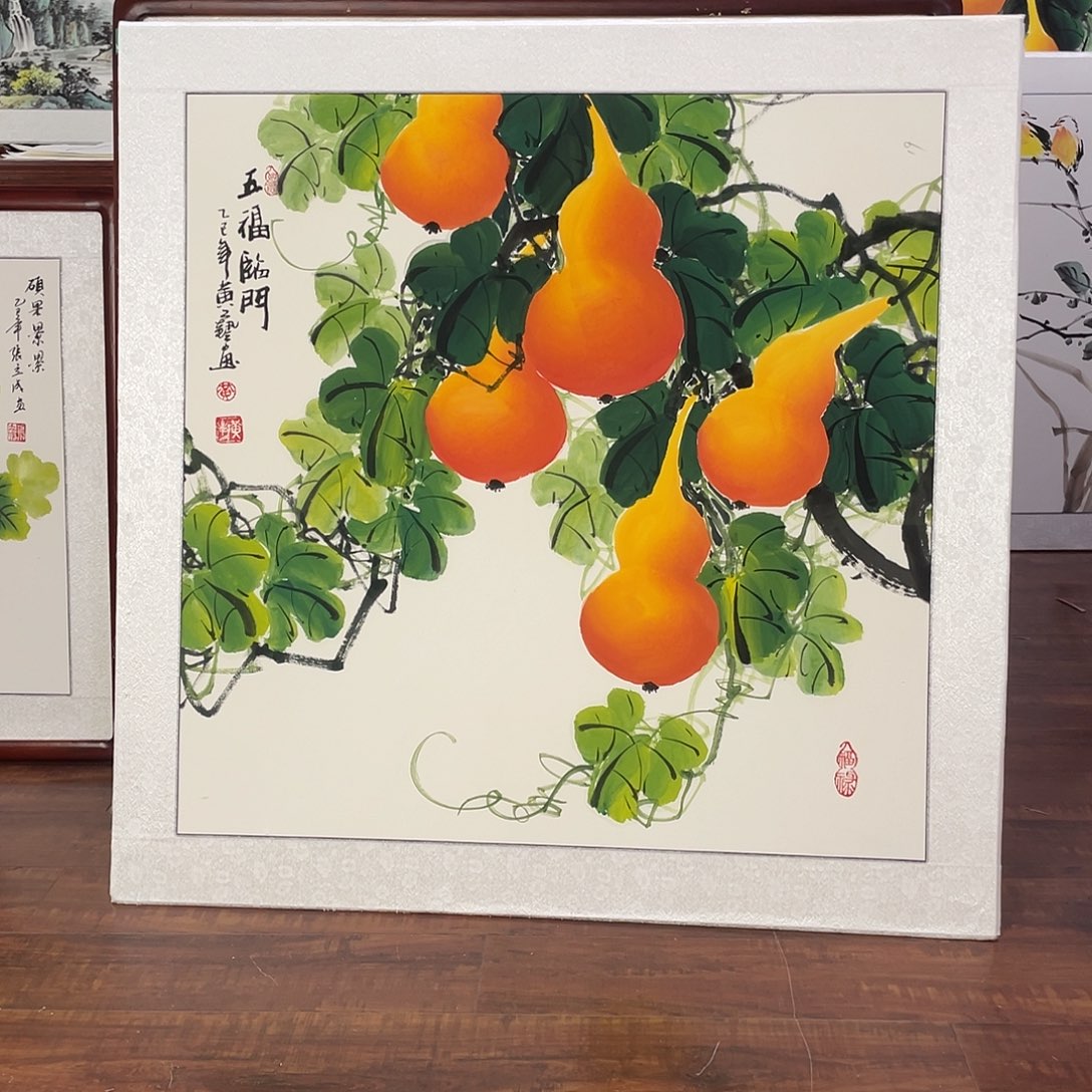 国画带框尺寸83*83厘米