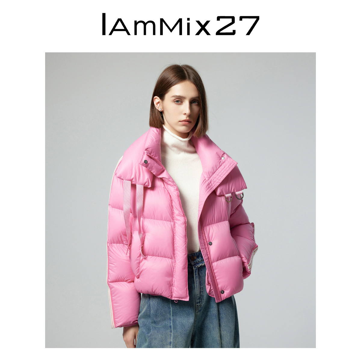 Iamx27短款女士保暖外套M4D0933