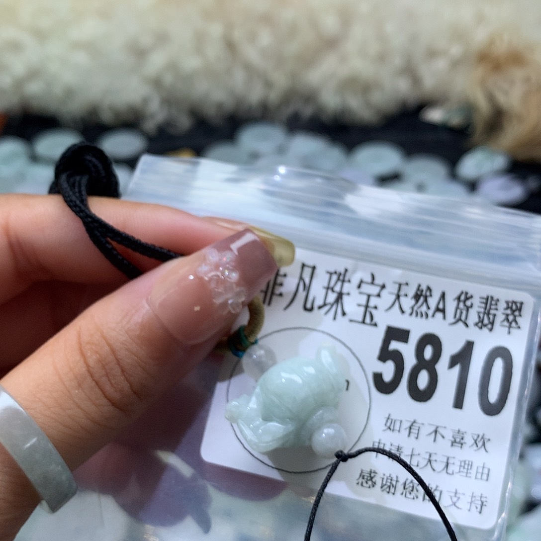 翡翠未镶嵌颈饰，