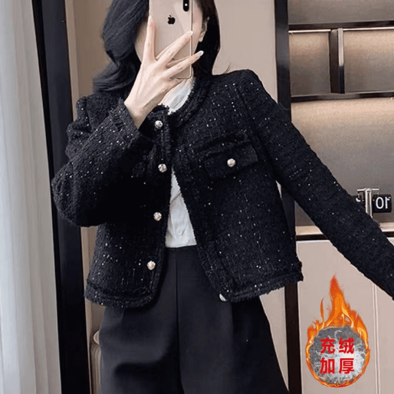 Y896内胆小香风外套韩版高级感温柔