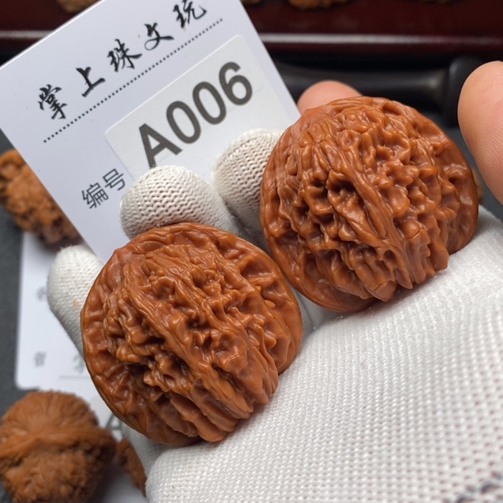 文玩核桃把件老款楼子006