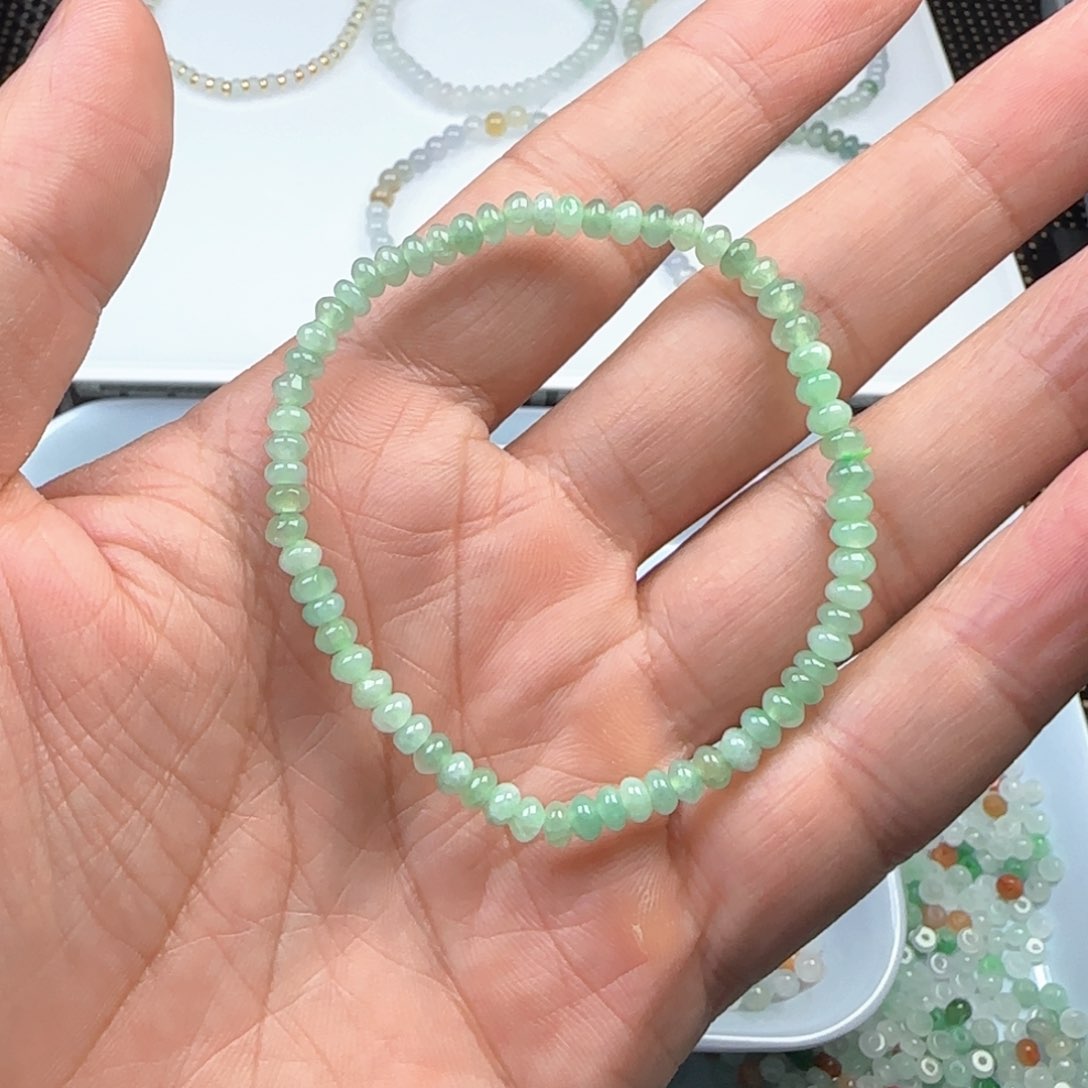 未镶嵌手链翡翠翡翠珠串