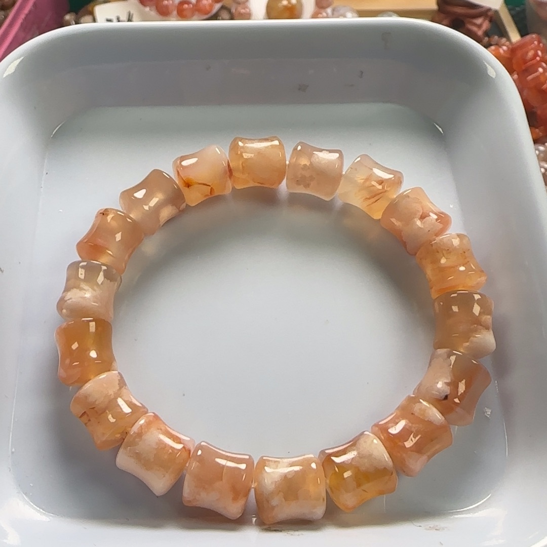 玛瑙/玉髓珠宝半成品未镶嵌梦****暖