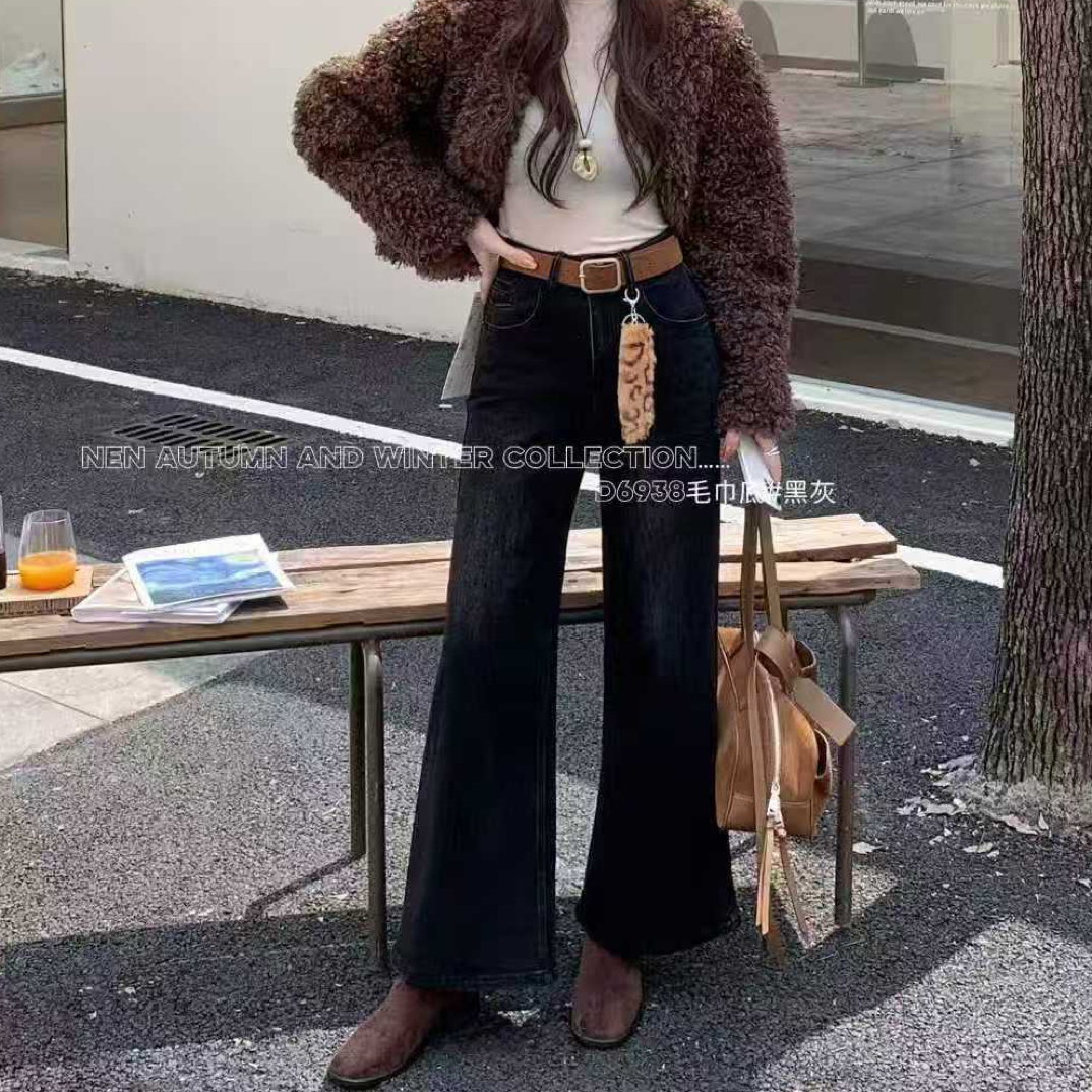 【小白姐姐】6390牛仔九分微喇牛仔百搭