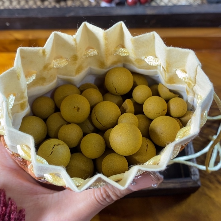 泥塑桂花香碎料香包约50克