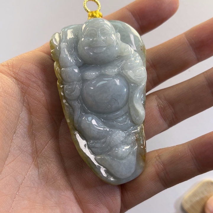 翡翠吊坠(赠链)未镶嵌代编织