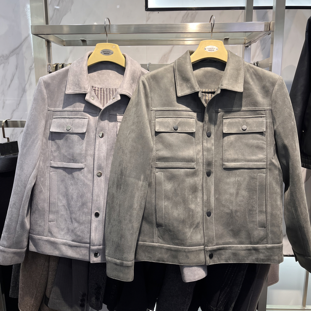 麂皮夹克外套码数齐