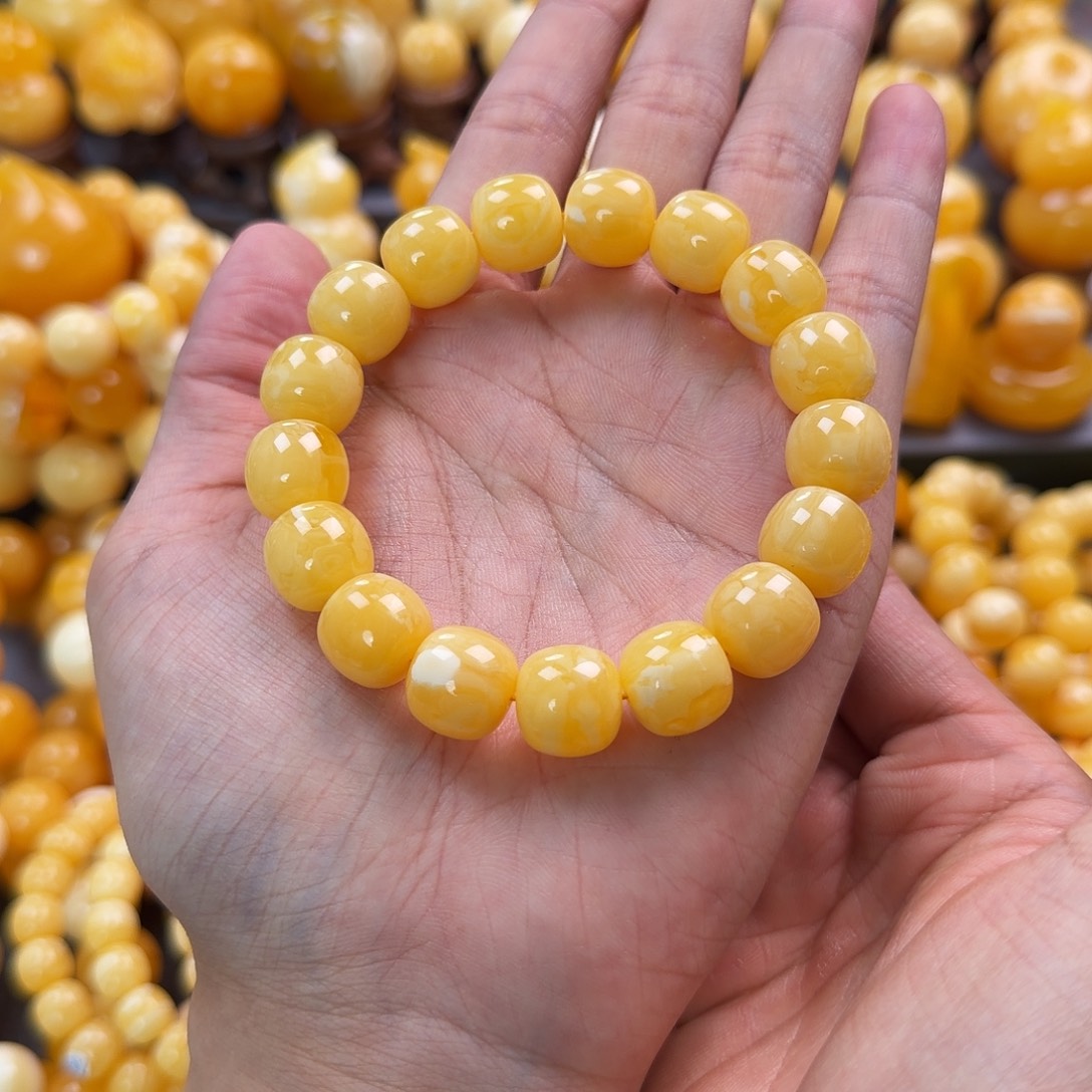 琥珀未镶嵌珠宝奇石13mm同料