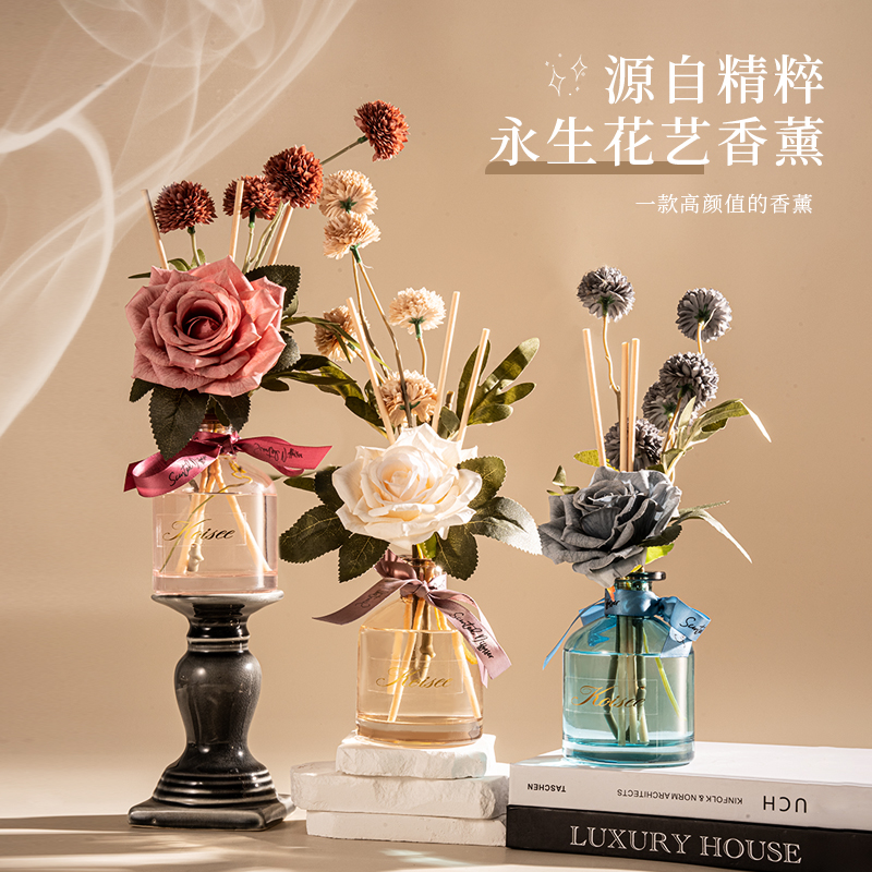 【花艺香薰】蔻依丝栀子花香薰摆件家用室内留香持久厕所香氛除臭