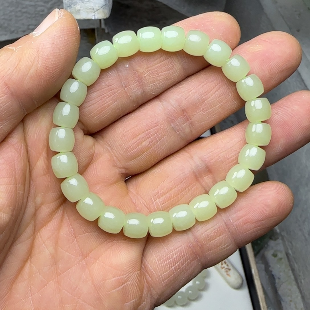 和田玉未镶嵌颈饰黄口8