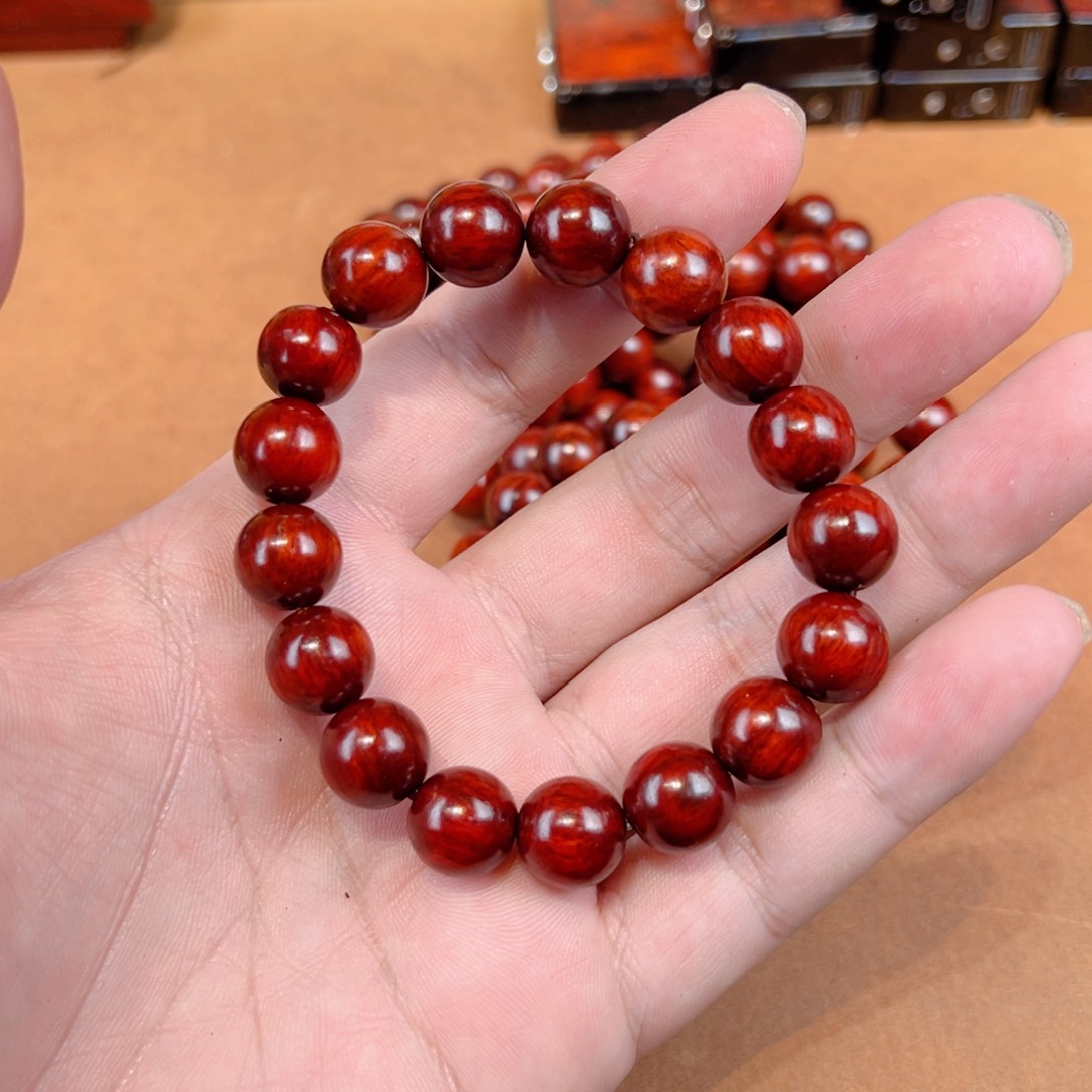 小叶紫檀手串/手链12鳞底金星