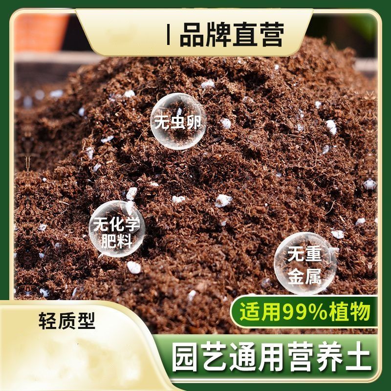 【通用百搭】 泥炭土疏松透气适合花卉种植种菜的有机营养土