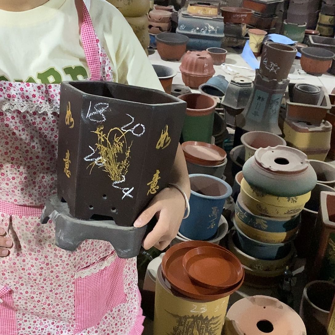 紫砂花盆紫砂花盆