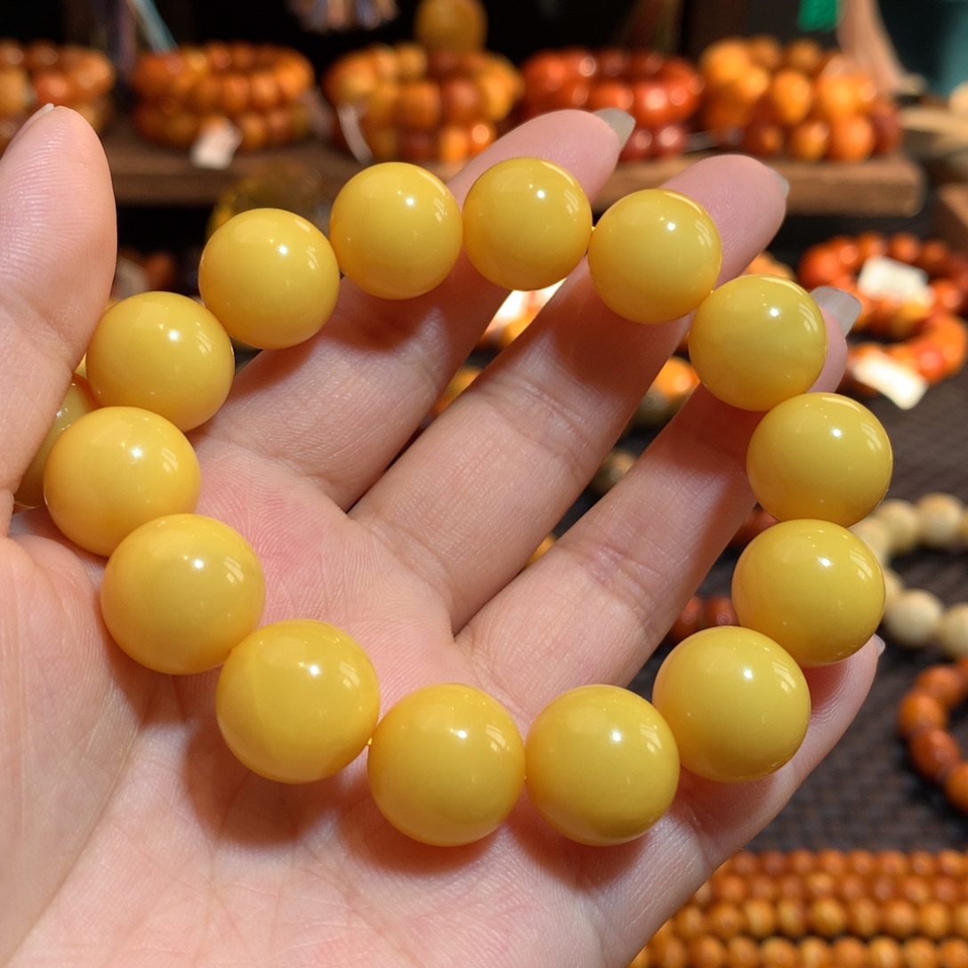 顺***意蜜蜡未镶嵌手串蜜蜡手串