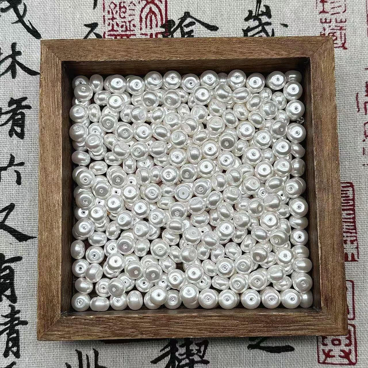 【贝珠算盘8mm】非珍珠 少女感手工串珠DIY散珠多样性发一