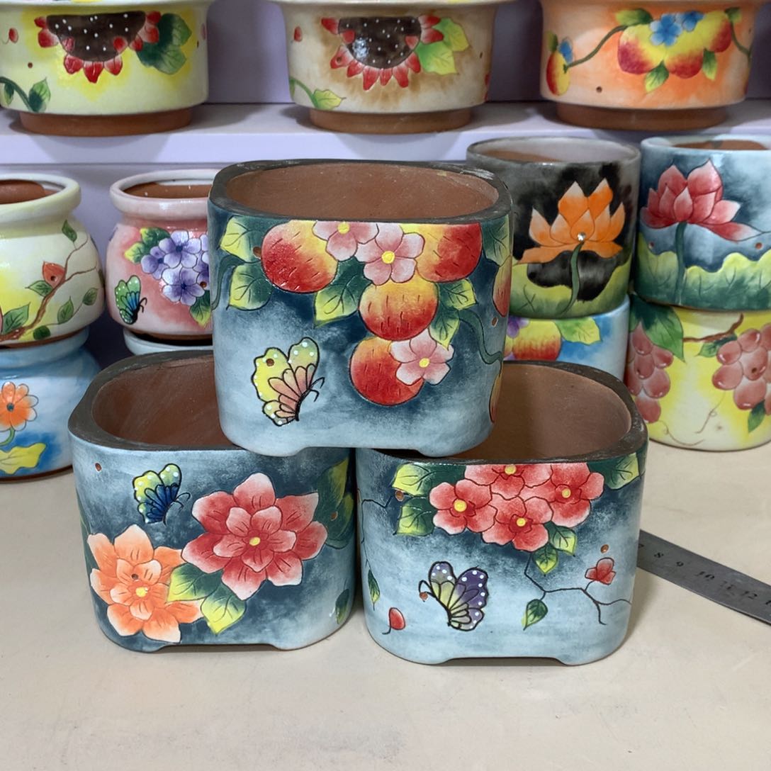 正品现货红陶花盆