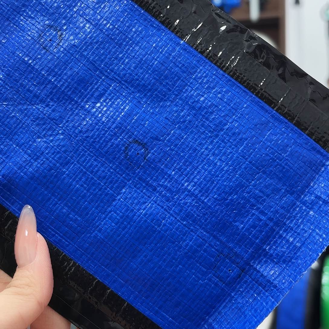 2.5寸9孔蓝色压边微喷带100米共两卷不带接头