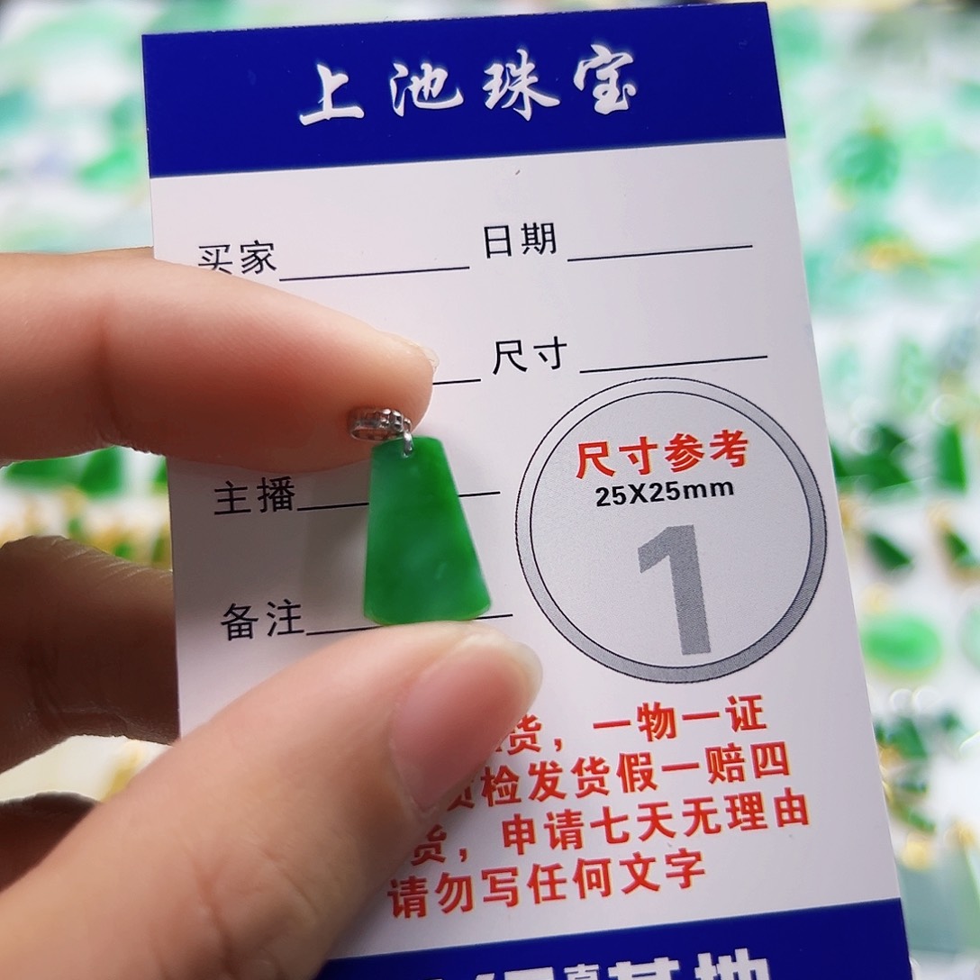 翡翠18K金镶嵌颈饰翡翠