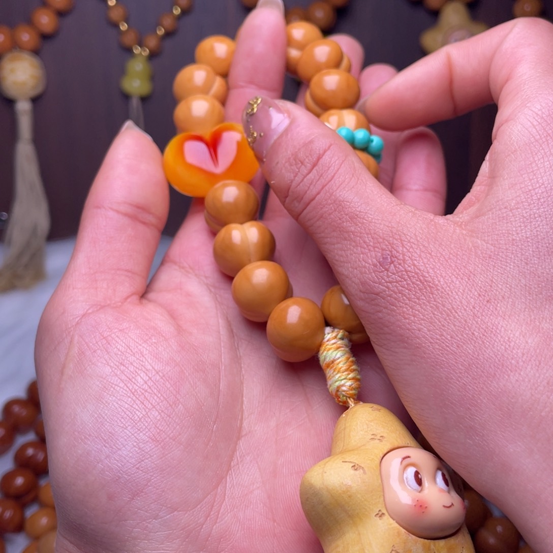 吊坠猴头核桃15手工柯基屁桃手持