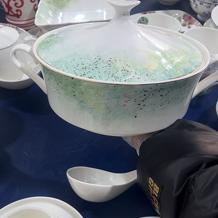 碗微瑕骨瓷汤锅星河璀璨一个