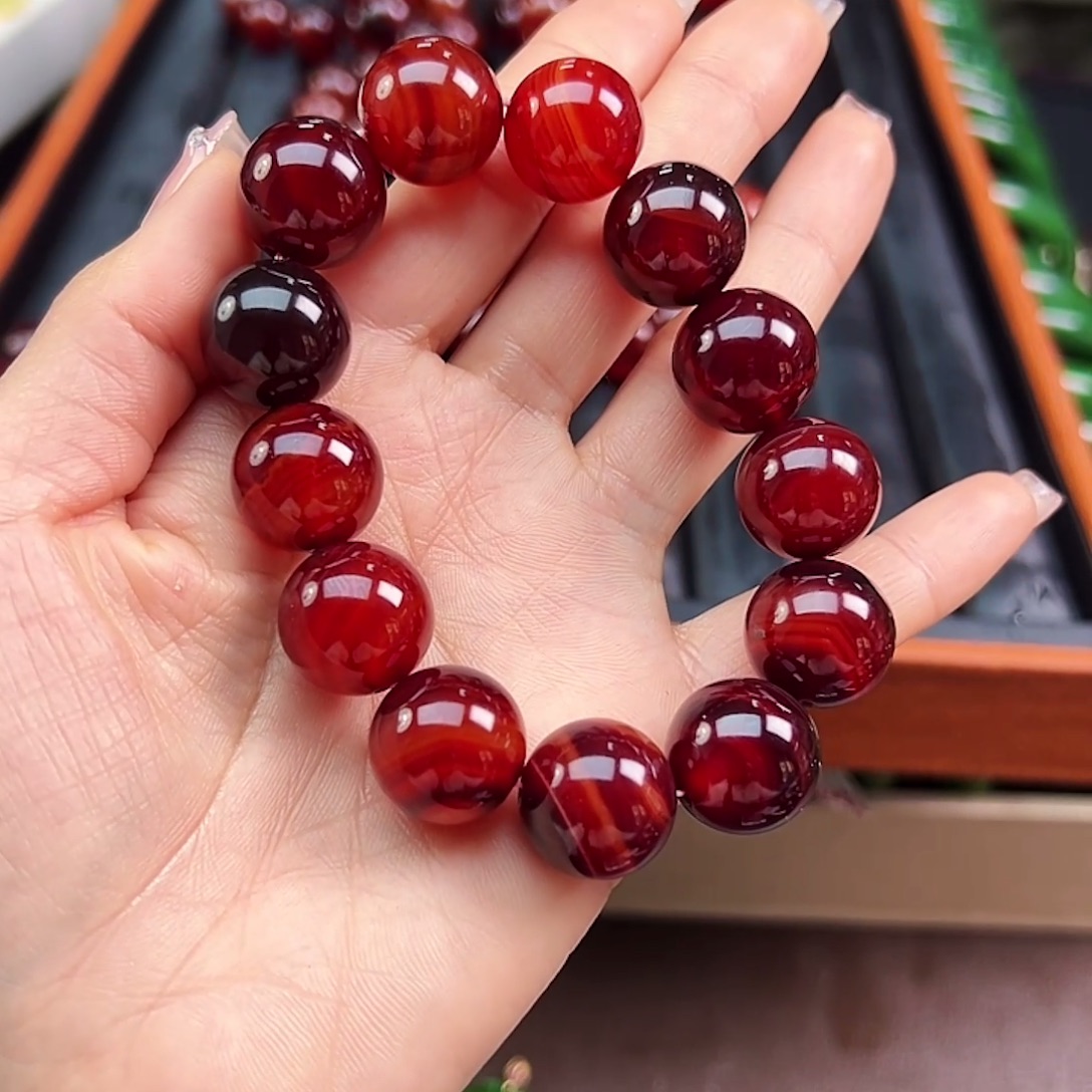 玛瑙/玉髓未镶嵌手链卡16