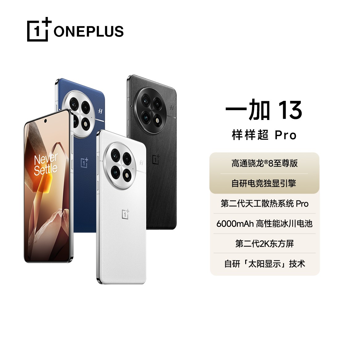 【政府补贴】一加13旗舰手机 高通骁龙8至尊版 冰川电池 AI影像手机