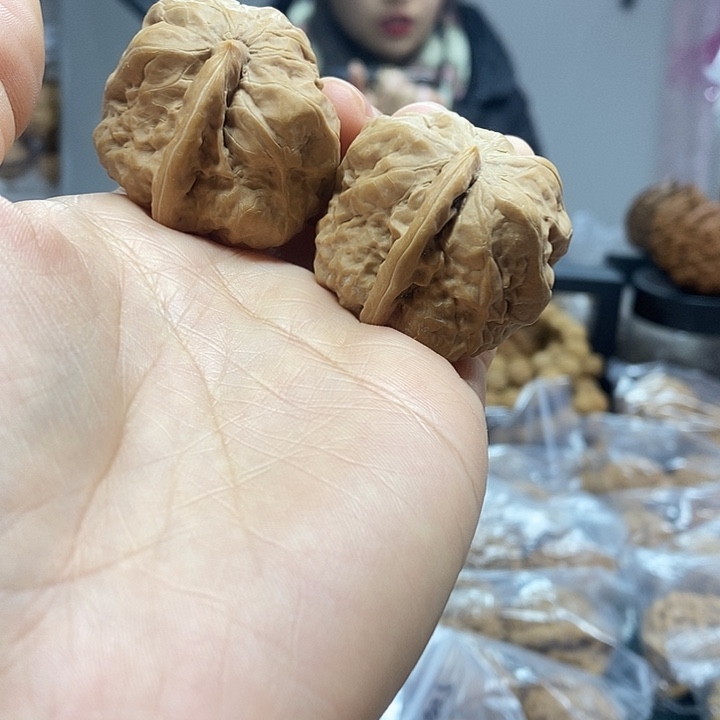 把件文玩核桃37一帆风顺红皮