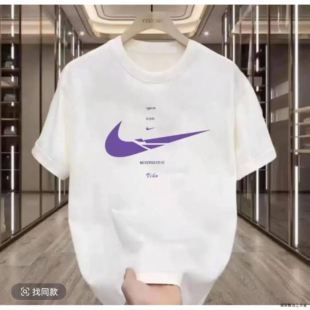 313【一折粉丝福利】潮牌男女同款圆领百搭T恤