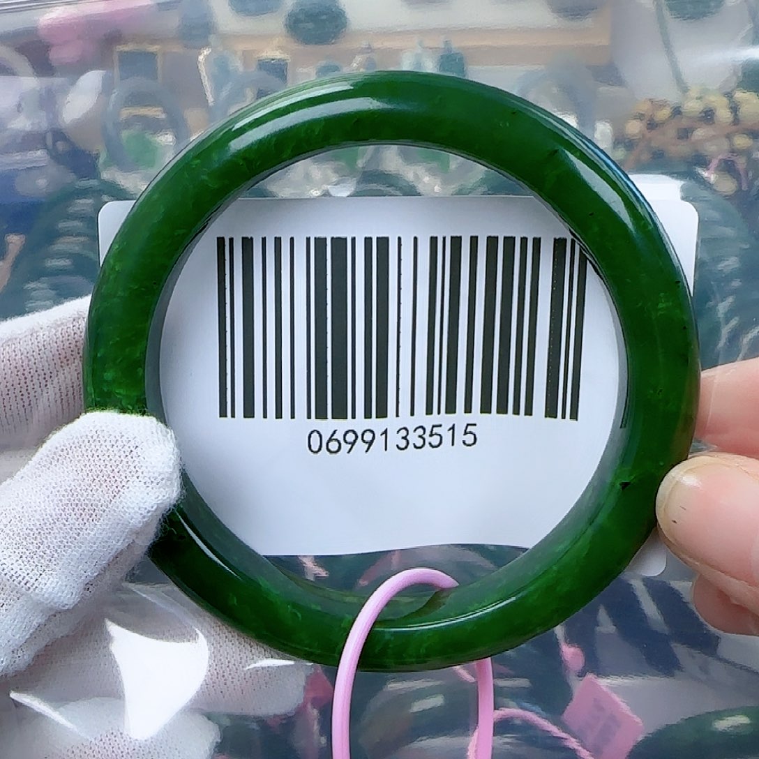 和田玉（碧玉）手镯未镶嵌60