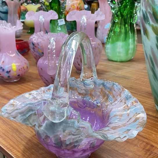 琉璃高度21厘米芬顿花篮