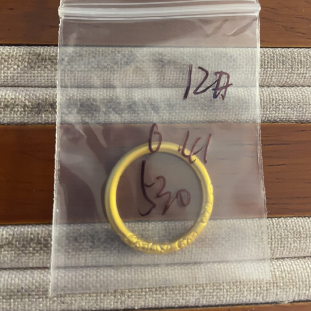 克重0.41 12号 樱花繁花戒指 足金999