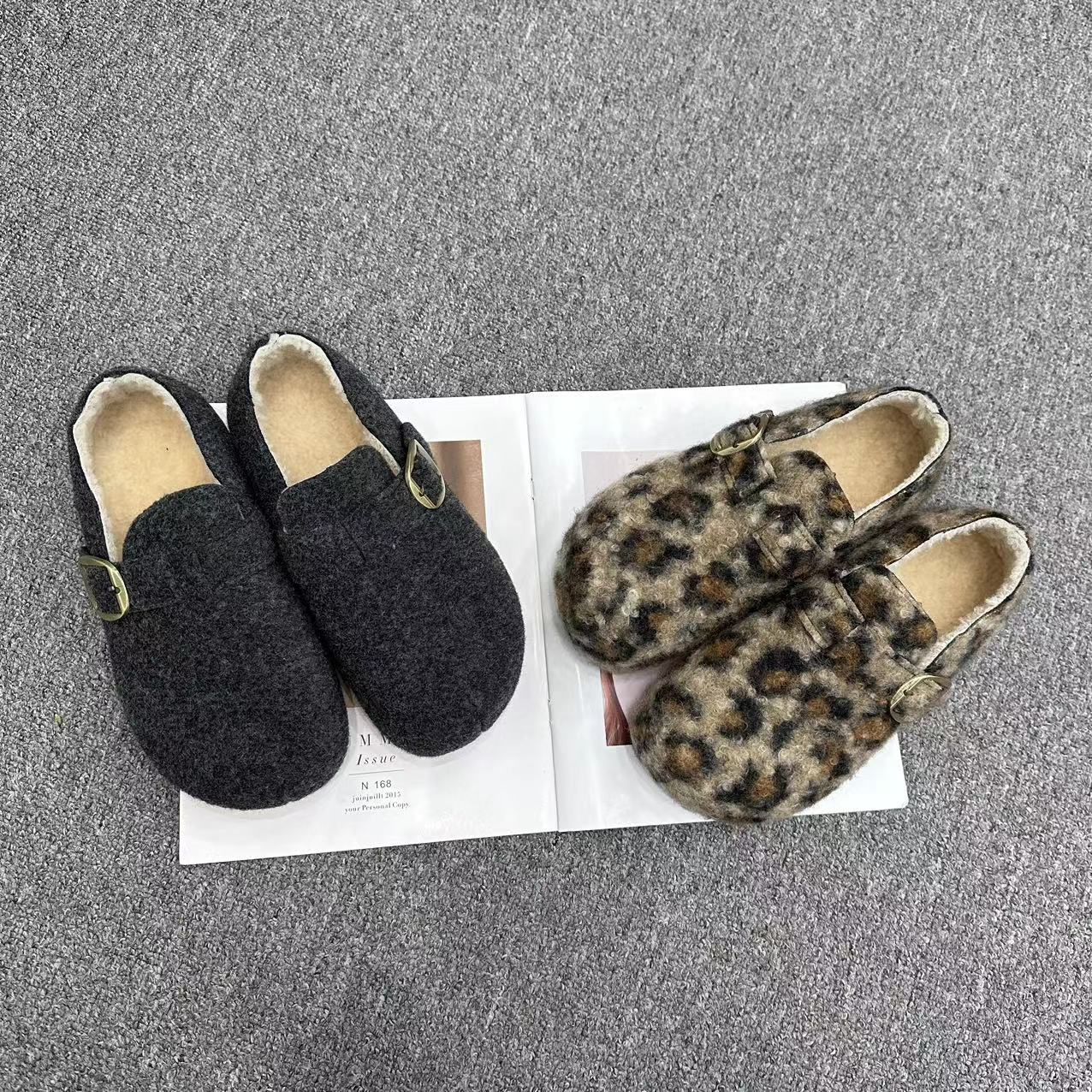 【周周家】7052濮院冬季牛反绒勃肯鞋女士休闲时尚街头风