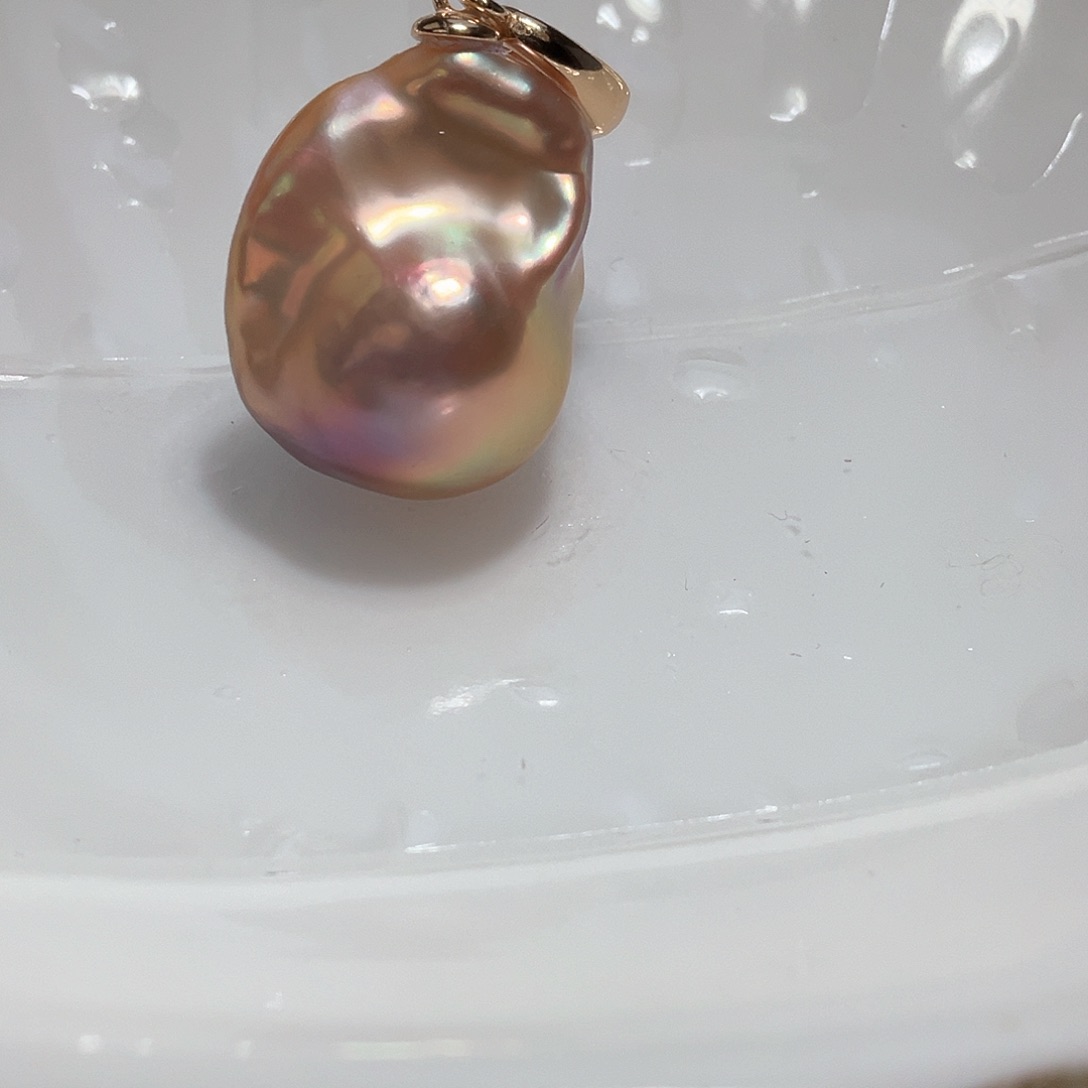 淡水珍珠颈饰银S925镶嵌