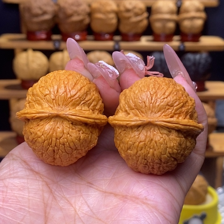 把件文玩核桃和尚头22号38尺修底福利