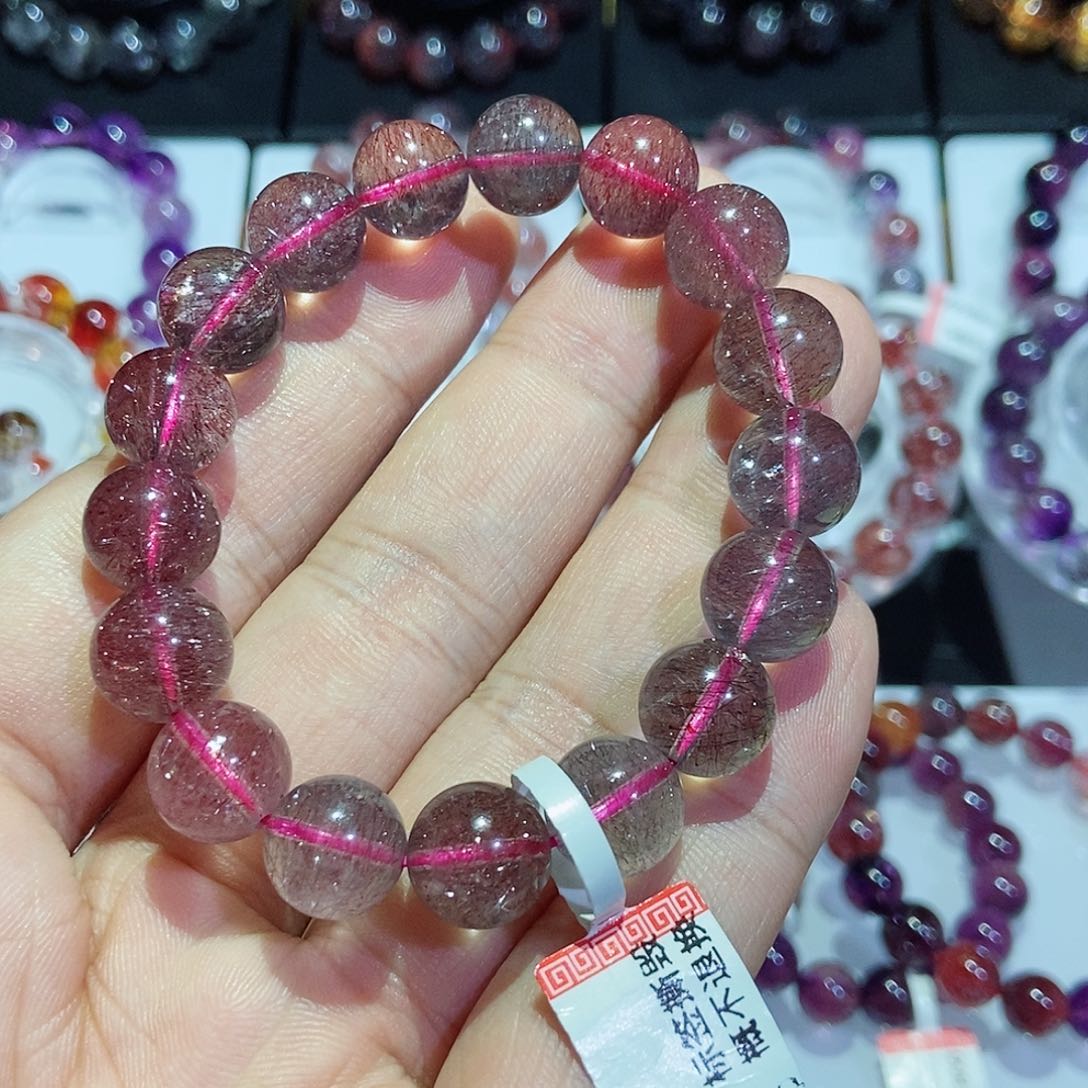 未镶嵌手链水晶红烟花超七11.7