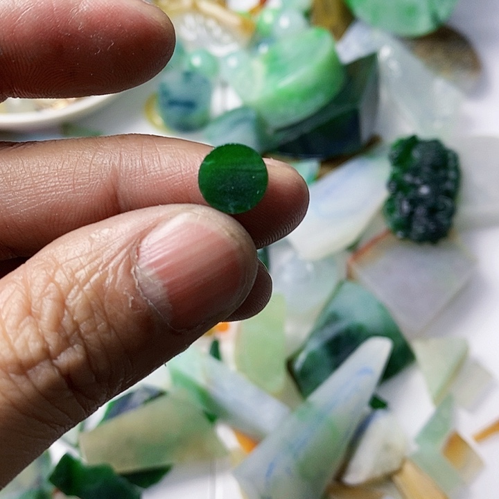 翡翠散珠天然翡翠A货
